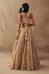 Shop_Twenty Nine_Gold Net Sequins, Mirrors Lehenga _at_Aza_Fashions