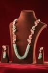 Buy_MRJEWELS_Multi Color Beads, Stones Embellished Necklace Set _at_Aza_Fashions