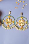 Shop_Bauble Bazaar_Multi Color Beads, Pearls, Crystals Love Like This Earrings _at_Aza_Fashions