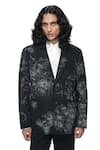 Buy_Countrymade_Black Cotton, Denim Embroidery Dust Cloud Blazer _at_Aza_Fashions