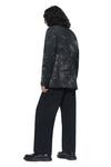 Shop_Countrymade_Black Cotton, Denim Embroidery Dust Cloud Blazer _at_Aza_Fashions