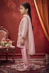 JILMIL DREAMWEAR_Pink Cotton Zari Embroidered Kurta Set _Online_at_Aza_Fashions