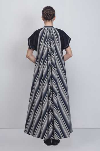 Shop_Leh Studios_Black Cotton High Neck Julia Tent Dress _at_Aza_Fashions