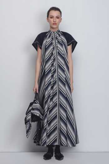Buy_Leh Studios_Black Cotton High Neck Julia Tent Dress _at_Aza_Fashions