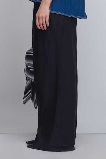 Shop_Leh Studios_Black Linen Cory Pant _Online_at_Aza_Fashions