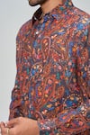 Buy_Honey&Me_Multi Color Linen Autumn Hues Shirt _Online_at_Aza_Fashions