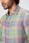 Honey&Me_Multi Color Linen Field Checkered Shirt _Online_at_Aza_Fashions