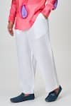 Honey&Me_White Linen Ethereal Trouser _Online_at_Aza_Fashions