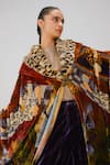 Shop_Cord_Multi Color Velvet, Fur Gatsby Lakeside Print Coat 