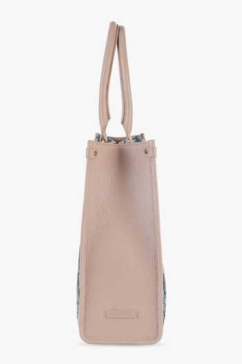 Buy_Tan & Loom_Pink Opera Old Rose Floral Tote Bag _Online_at_Aza_Fashions