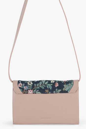 Shop_Tan & Loom_Pink Sonata Old Rose Floral Sling Bag _at_Aza_Fashions