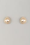 Shop_Karisa Designs_White Stones Trillian Moissanite Stud Earrings _at_Aza_Fashions
