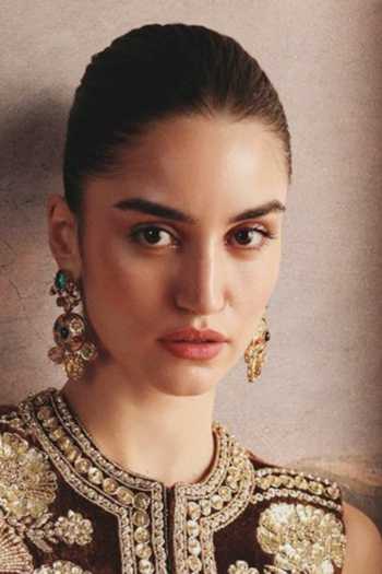 Amaara Jewels_Gold Plated Stones Navratan Brass Earrings _Online_at_Aza_Fashions