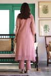 Shop_Trendy Tokari_Pink Silk, Chanderi, Cotton Embroidered Kurta Set _at_Aza_Fashions