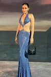 Buy_Itrh_Sky Blue Net Crystals Pacific Glow Embellished Gown _at_Aza_Fashions
