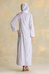 Shop_Kaveri_Grey Linen Embroidery Delfina Dress And Abaya Set _at_Aza_Fashions