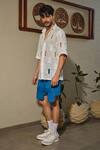 Buy_Runit Gupta_Ivory Cotton, Linen Cut Work, Fringe Shirt _Online_at_Aza_Fashions