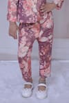 Buy_Little Loom_Peach Silk Embroidery Thread Work Blazer And Pant Set _Online_at_Aza_Fashions