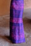 Buy_Drishti & Zahabia_Purple Silk, Dupion Sequins, Zari, Aarya Zardozi Ikat Print Top And Skirt Set _Online_at_Aza_Fashions