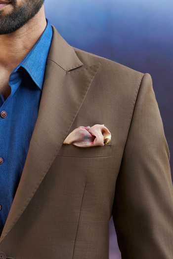 Buy_Philocaly_Brown Wool Saunders Ticket Pocketed Blazer 