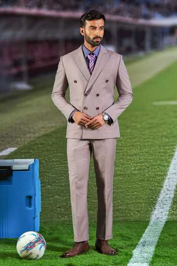 Buy_Philocaly_Pink Wool Reid Double Breasted Blazer And Pant Set _at_Aza_Fashions