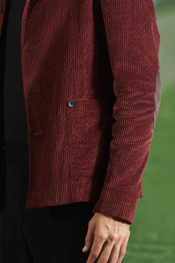 Shop_Philocaly_Maroon Corduroy Ferguson Elbow Patched Shacket _Online_at_Aza_Fashions