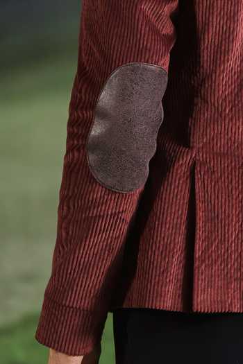 Philocaly_Maroon Corduroy Ferguson Elbow Patched Shacket _at_Aza_Fashions