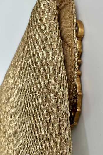 Buy_Kokommo_Gold Stones, Crystals, Brooches Fiora Dupion Silk Clutch And Handbag Set _Online_at_Aza_Fashions