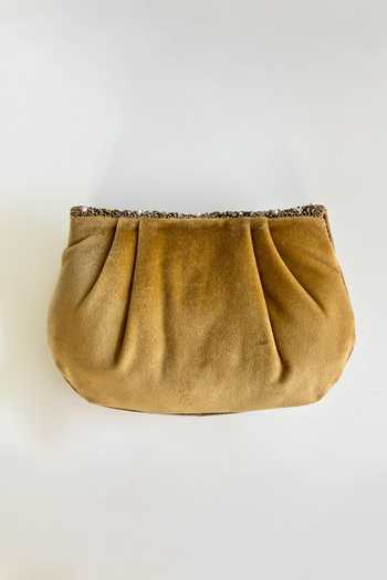 Shop_Kokommo_Gold Embroidery, Sequins, Beads, Pearls, Zari, The Camille Embellished Clutch _at_Aza_Fashions