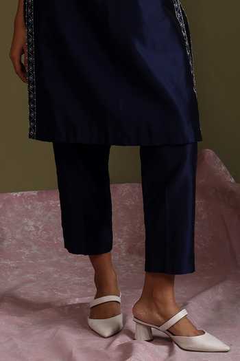 Buy_Chokhi Chorri_Blue , , Zari, Embroidery Amara Kurta With Pant _Online_at_Aza_Fashions