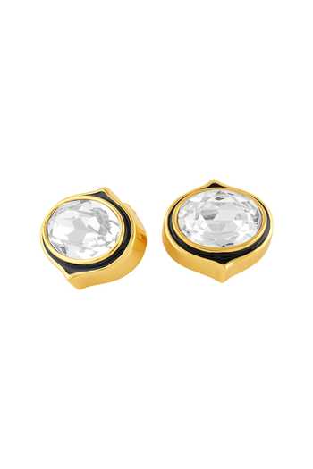 Isharya_White Crystals The Seer Stud Earrings _Online_at_Aza_Fashions