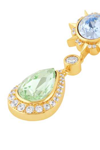 Buy_Isharya_Blue Stones, Crystals Axiome Drop Dangler Earrings _Online_at_Aza_Fashions