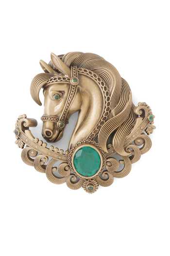 Shop_Cosa Nostraa_Gold Gemstones, Brooches Majestic Horse Emerald 