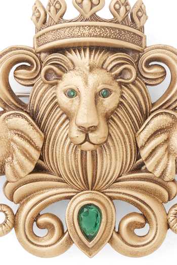 Shop_Cosa Nostraa_Gold Stones Crown Of The Wild Brooch 