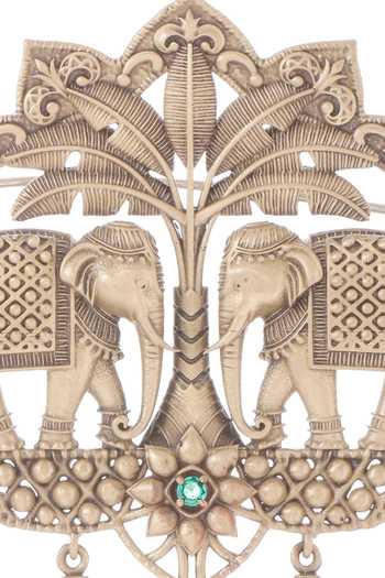Shop_Cosa Nostraa_Gold Brooches Royal Elephant Duo _Online