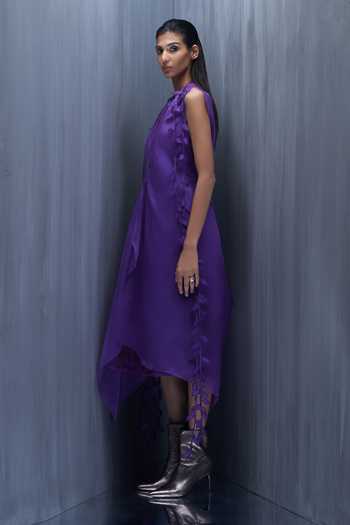 Shop_Richa Khemka_Purple Silk Applique Furla Scarlet Overlay Top And Jacket Set _Online_at_Aza_Fashions