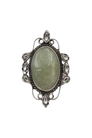Buy_Sangeeta Boochra_Green Stones, Handcrafted Ring _Online_at_Aza_Fashions