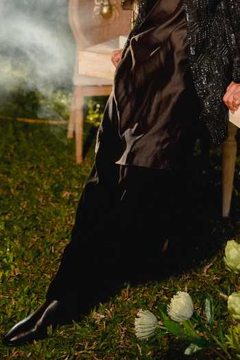 Buy_Itrh_Black Silk, Crepe Crystals Phantom Edge Embroidered Jacket And Kurta Set _Online_at_Aza_Fashions