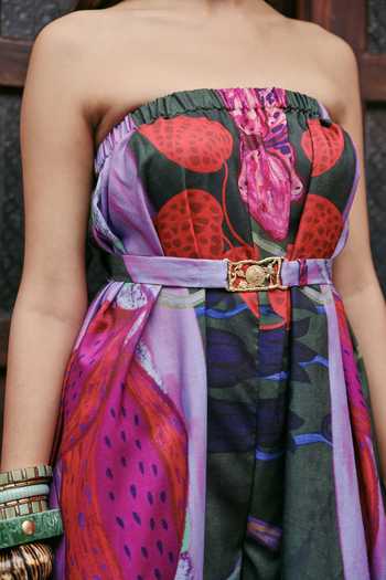 Shop_ZiP by Payal & Zinal_Multi Color Bachpan Breeze Printed Jumpsuit With Belt _Online_at_Aza_Fashions