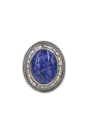 Buy_Sangeeta Boochra_Blue Classic Lapis Statement Ring _Online_at_Aza_Fashions