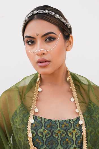 Shop_Gulabo Jaipur_Green Cambric, Cotton Square Neck Gulrukh Printed Kurta Set _Online_at_Aza_Fashions
