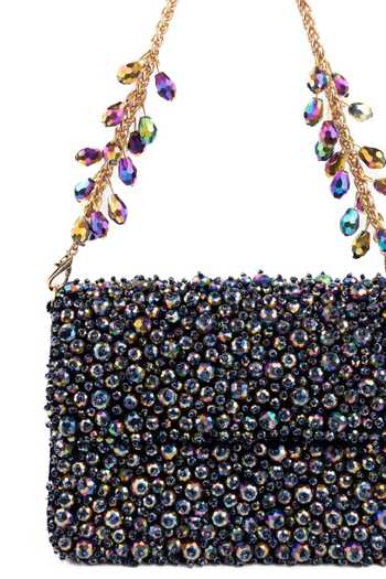 Shop_House Of Kosha_Gold Crystals Kiyara Metallic Embellished Mini Bag _Online_at_Aza_Fashions