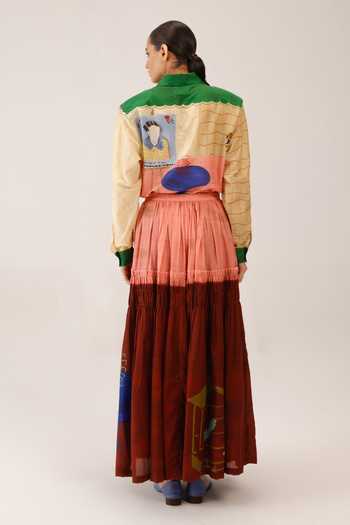 Shop_Cord_Multi Color Cotton July Skirt _at_Aza_Fashions