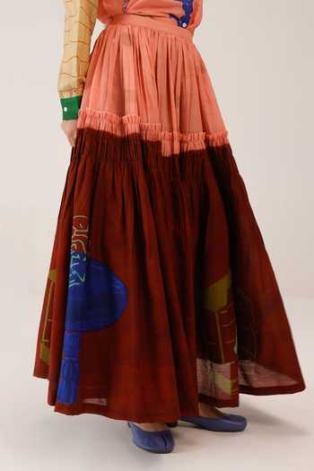 Buy_Cord_Multi Color Cotton July Skirt _Online_at_Aza_Fashions