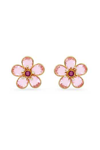 Shop_ESME_Pink Crystals Blush Bloom Studs _at_Aza_Fashions
