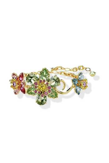 Shop_ESME_Multi Color Crystals Floral Prism Bracelet _at_Aza_Fashions