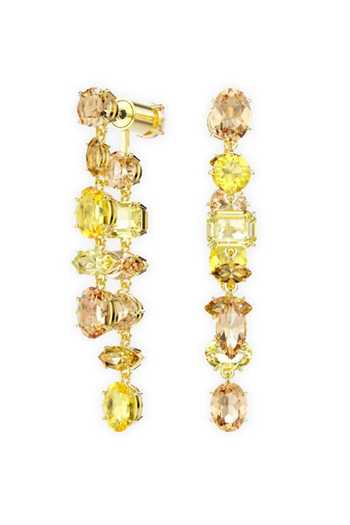 ESME_Gold Plated Crystals Honey Nova Drops _Online_at_Aza_Fashions