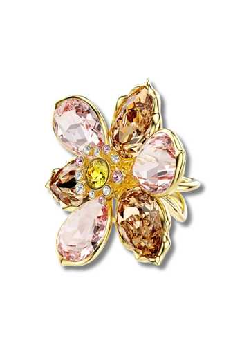 ESME_Multi Color Crystals Nectar Halo Ring _Online_at_Aza_Fashions