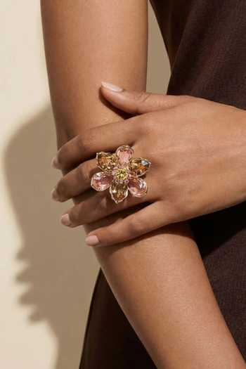 Buy_ESME_Multi Color Crystals Nectar Halo Ring _Online_at_Aza_Fashions