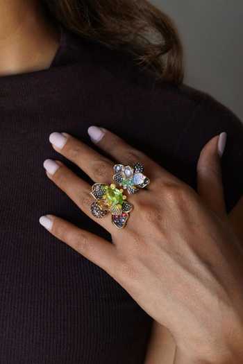 Shop_ESME_Multi Color Crystals The Kaliedo Cocktail Ring _Online_at_Aza_Fashions